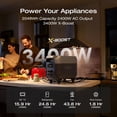 thumbnail image 3 of EF EcoFlow Portable Power Station DELTA 3 Max (Detachable Wheels) with 220W Solar Panel, 2048Wh LiFePO4 Battery, Solar Generator, 3400W X-Boost Output, Home Backup & RV Camping, 3 of 8