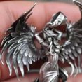 thumbnail image 6 of SIEYIO Fashion Pappas Evil Angel Necklace Silver Angel Wing Pendant Clavicle Chain, 6 of 14