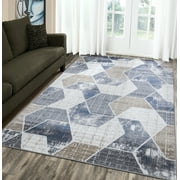 A2Z Monaco 1943 Nouveau tapis de couloir géométrique moderne doux pour couloir (5 x 7 7 x 9 8 x 10)