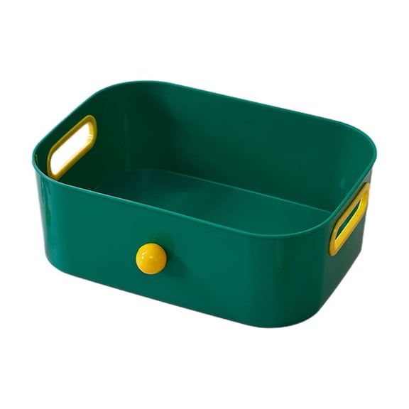 WNFJR Snack Bin Organizer - Plastic Storage Bins Small, Organizer Bins for Shelves, for Pantry and Office Storage, Heritage Living Storage Bin