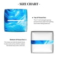thumbnail image 4 of Goofa Blue Shell Tissue Box Cover PVC Leather Tissue Holder Square Facial Tissue Case Facial Paper Organizer Dispenser for Bathroom, Vanity Countertop, 4 of 8