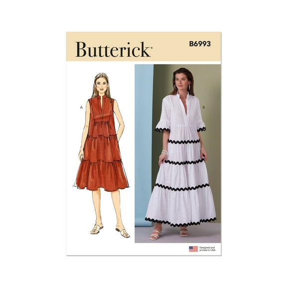 Butterick Sewing Pattern 6993 - Misses' Dresses, Size: Y5 (18-20-22-24-26)