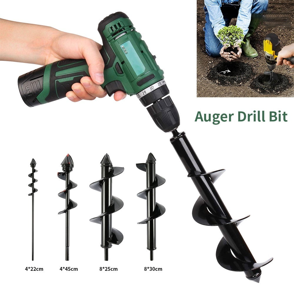 Willstar 1PC Auger Drill Bit Drill Head for Digging Hole for Garden