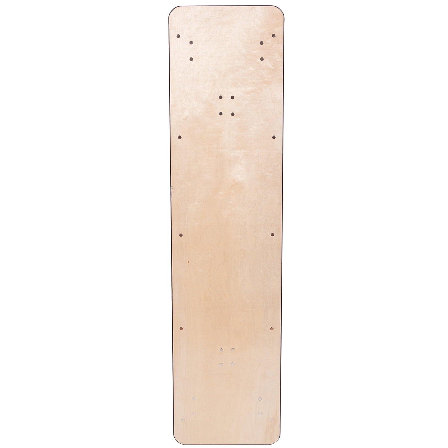8' x 18" WFT Series Russian Birch Wood Folding Table - Rubber Edge