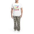 thumbnail image 5 of CafePress - Someone In California Loves Me Pajamas - Men's Light Loose Fit Cotton Pajama Set, 5 of 7