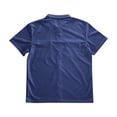 thumbnail image 3 of SAWOBUUN Men's Texture Zip Front Jacket Short Sleeve Collared Sport Top Casual Athletic Outerwear, 3 of 6