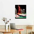 thumbnail image 2 of ARISTURING Royal Flush pokers and Pictures Print On Canvas Wall Artwork Modern Photography Home Decor Unique Pattern Stretched and Framed 16x20 inch, 2 of 4