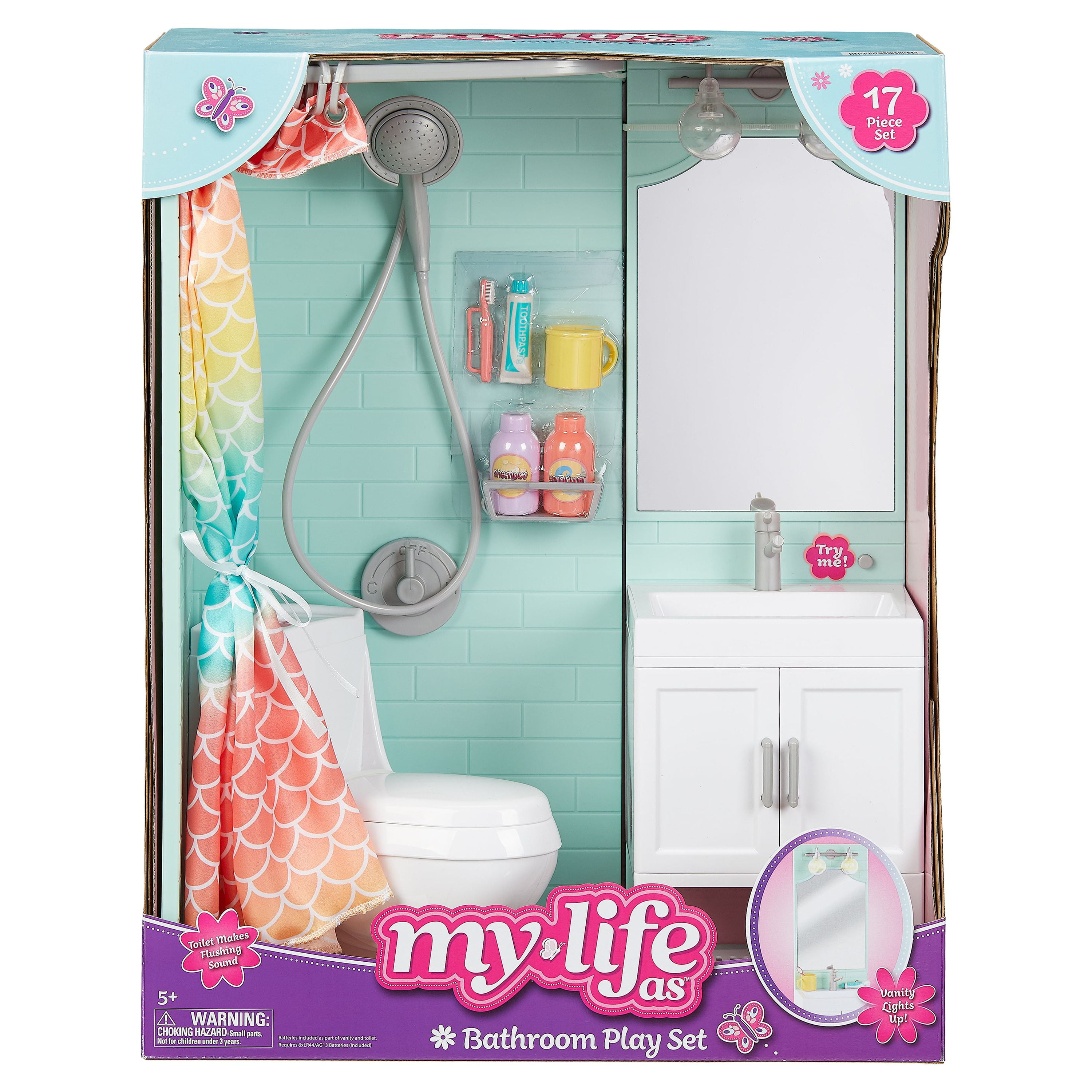 Sweet Bathroom, 18-inch Doll Furniture