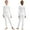White, variant on Kids Girls Dance Unitards Long Sleeve Mesh Rhinestones Gymnastics Leotard Catsuit Stretchy Bodysuit White 12