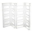 thumbnail image 2 of Clear Earrings Drawer Organizer Plastic Necklace Stud Storage Display Stand Box 4 fold Jewelry Holder, 2 of 8
