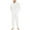 QR1-White, variant on Eiyaclvo Men's Hooded Onesie Pajamas Lightweight Fuzzy Fleece Zip Up Jumpsuit Long Sleeve Long Pants One Piece Pjs
