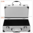thumbnail image 5 of WEUVEB Durable Plated Silver Tools Box Organizer Portable Tool Storage Container for Car and Home, 5 of 8