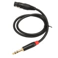 thumbnail image 2 of Cable de audio XLR hembra a conector Jack de 6,35 mm Cable de instrumento para micrófono Guitarra eléctrica 0,75 metros, 2 of 5