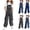 Style2-Black girls overalls, variant on Girls Denim Overalls Baggy Bow Sleeveless Wide Leg Adjustable Jeans Bib Overall Teens Cute Fashion School Jumpsuit Loose Fit 6-14 Years