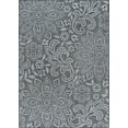 thumbnail image 3 of Bliss Rugs Floral Large Indoor Outdoor Area Rug for Patio, Porch, Garden | Charcoal and Light Gray, 5'3''x7'3'', 3 of 10