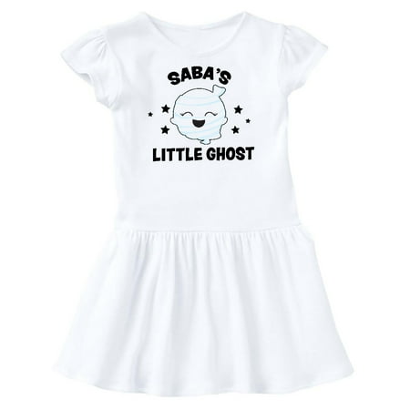 

Inktastic Cute Saba s Little Ghost with Stars Gift Toddler Girl Dress