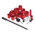 thumbnail image 3 of 19Pcs Bi Metal Hole Saw Kit with Drill Bit Hex Wrench Long Pole Pipe Hole Opener Cutter Saw Set, 3 of 5