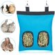 thumbnail image 2 of Bolsa de heno para conejos, alimentador de heno para cobayas, colgante de animales pequeños, tela Oxford 600D grande (paquete de 2) (azul), 2 of 5