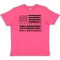 thumbnail image 3 of Inktastic Aplastic Anemia Awareness Red and White Ribbons and Flag Youth T-Shirt, 3 of 5