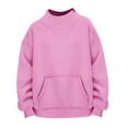 thumbnail image 5 of Pink Womens Tops Womens Oversized Sweatshirts Turtleneck Pullover Long Sleeve Hoodies Tops Fall Outfits 2025 Clothes Fall Outfits for Women 2025, 5 of 6