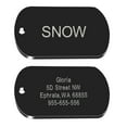 thumbnail image 4 of Beirui Personalised Dog Tag Stainless Steel Pet Dog ID Name Tags Free Engraved Plate, 4 of 10