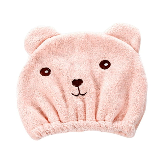 Gorro De Toallas De Ducha Gorro De Pelo Seco De Pelo Largo De Dibujos Animados Para Ba?o Hotel Traveling Pink Sunnimix Envoltura de toallas para el cabello