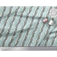 thumbnail image 3 of Soimoi Rayon Fabric Stripe,Leaves & Floral Block Print Sewing Fabric Yard 42 Inch Wide, 3 of 3