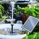 thumbnail image 5 of Fuente Irfora Bomba de fuente solar de 6.5W con 6 boquillas 1500mAh Batteru Bomba de agua sumergible para baño de pájaros DIY Bomba de fuente al aire libre para pecera Jardín Piscina Acuario Irfora Fuente, 5 of 7