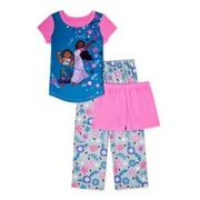 Angle View: Disney Encanto Girls Pajama Set, 3-Piece, Sizes 4-10