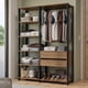 thumbnail image 1 of Ropero Closet Guardarropas Madesa Valencia 129cm Marrón 01, 1 of 10