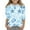 Sky Blue18, variant on Suilloe Toddler Girls Shirts Summer Cute Floral Print 3/4 Sleeve Round Neck Top Kids Girls Home Outdoor Fashionable Athleisure Comfortable Shirts ,3 -4 Years