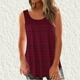 thumbnail image 2 of LYXSSBYX Tank Tops for Women Clearance Women's Fashion Solid Round-Neck Loose Sleeveless T-shirt Pullover Tops, 2 of 5