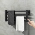 thumbnail image 2 of Accesorios de baño en blanco y negro, secador de toallas. Toallero eléctrico con pantalla táctil inteligente. Toallero eléctrico doméstico montado en la pared., 2 of 5