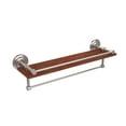 thumbnail image 2 of Que New Collection 22 Inch IPE Ironwood Shelf with Gallery Rail and Towel Bar, 2 of 5