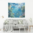 thumbnail image 2 of WOBOGO Undersea World Tapestry 60×51in Home Living Room Bedroom Wall Hanging Ornaments, 2 of 10