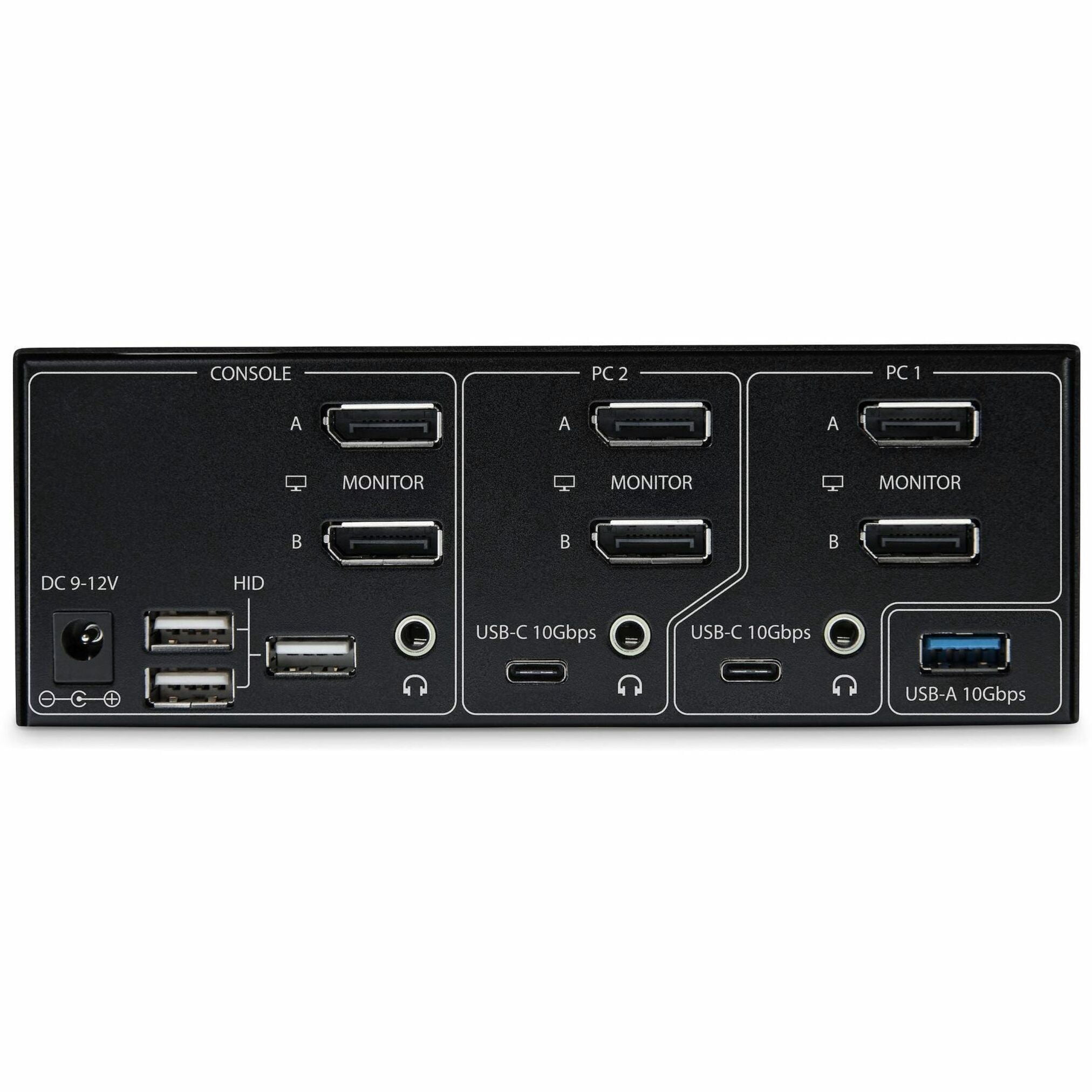 StarTech 2-Port Dual-Monitor DisplayPort 1.4 KVM Switch - 8K 60Hz / 4K 144Hz - 2x USB 10Gbps Ports - Hotkey Switching - TAA Compliant (P2CDD143 KVM SWITCH)