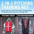 thumbnail image 3 of Garvee 2-in-1 Baseball Pitching Rebounder Net 5 x 3.7 ft, Adjustable Angle Practice Net for Pitching, Throwing & Return Training, Softball Trainer, 3 of 6