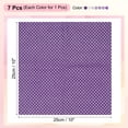 thumbnail image 2 of Uxcell Cotton Fabric Bundles, 7Pcs 10 x 10 inch 100% Cotton Fat Quarter Floral Printed Precut Fabric Squares for Sewing Patchwork Quilting DIY Crafts, Purple, 2 of 7