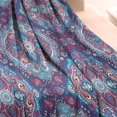 thumbnail image 3 of Blue Ethnic Paisley Pattern Blanket,Comfortable Soft Flannel Throw Blanket,All Season,Warm Lightweight Blankets for Sofa Bed Couch Living Room Chair,30"x40", 3 of 4