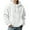 White, variant on Hooded Sweatshirt with Pocket and Built-in Mask, Pullover for Men, Casual Athletic Drawstring Hooded Top