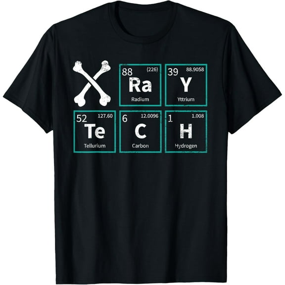 X-Ray Tech Radiologist Rad Tech Radiology Periodic Table T-Shirt