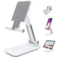 thumbnail image 2 of Soporte ajustable para teléfono celular, soporte plegable para teléfono, soporte para tableta para escritorio, soporte para teléfono celular ajustable en altura en ángulo compatibl, 2 of 5