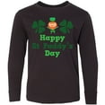 thumbnail image 3 of Inktastic Happy St Paddy's Day Long Sleeve Youth T-Shirt, 3 of 5