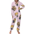 thumbnail image 2 of Aggretsuko Unisex Onesie Pajamas Zipper Jumpsuit Hooded One Piece Sleepwear for Family Mens Womens, 2 of 8