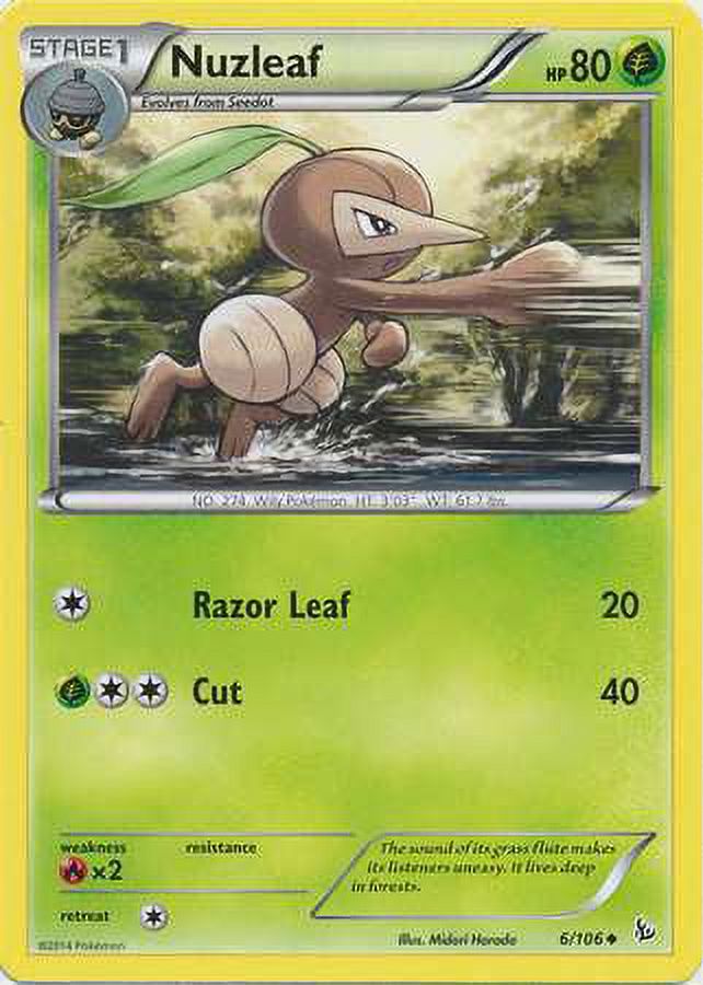 Pokemon Flashfire Nuzleaf #6
