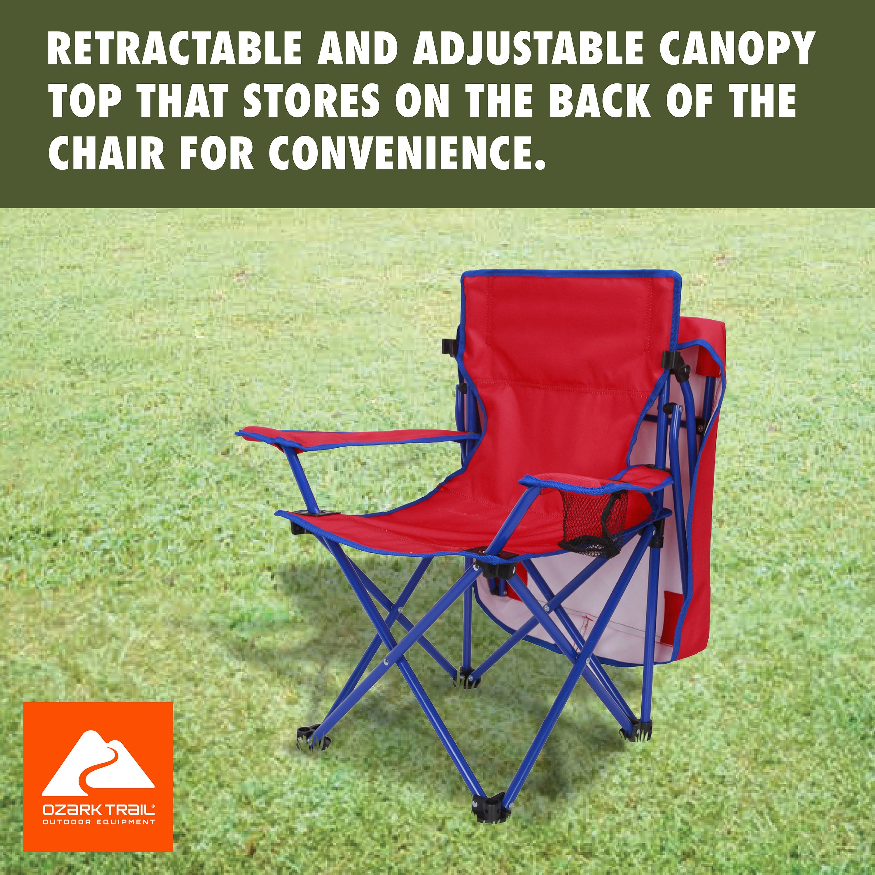 Ozark Trail Kids Canopy Chair with Safety Lock (125 lb. Capacity