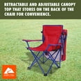 thumbnail image 3 of Ozark Trail Kids Canopy Chair with Safety Lock (125 lb. Capacity), Red/Blue, 3 of 10