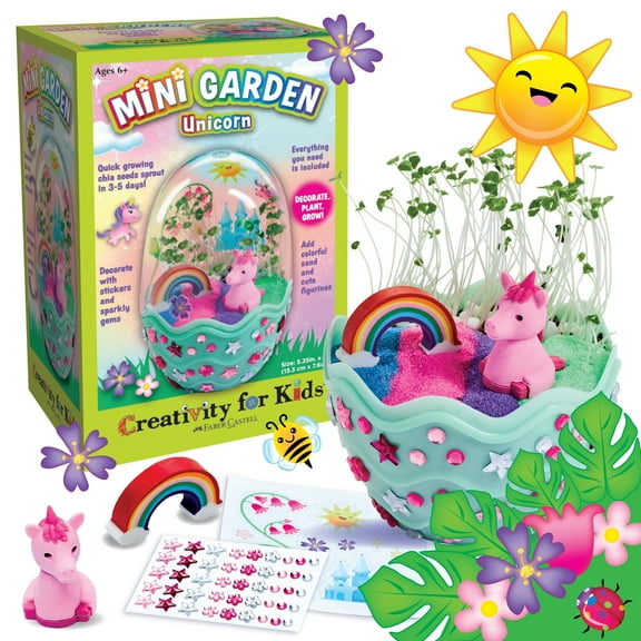 Creativity for Kids Mini Unicorn Garden - Unicorn Craft for Kids | Holiday Stocking Stuffers (Ages 6 )