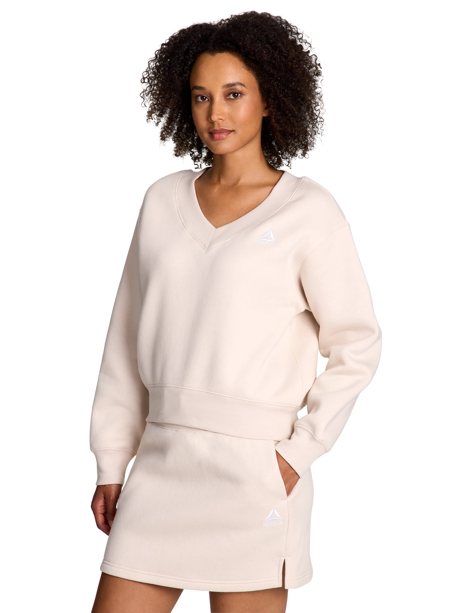 Reebok Women's Squad V-Neck Sweatshirt, Sizes XS-XXXL