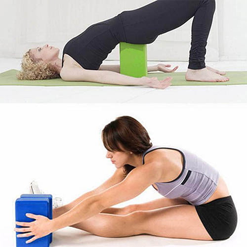 Yoga Block Pilates Foaming Brick Pair │ Exercise Fitness Stretching by ONEX 